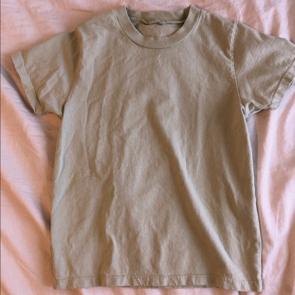 light green brandy melville/john galt t-shirt